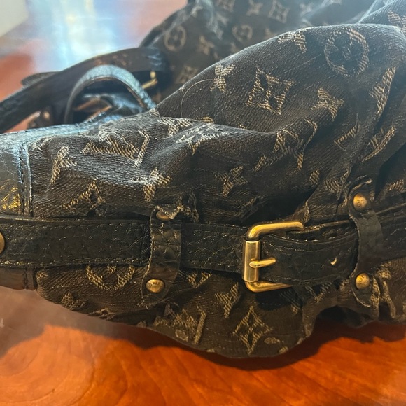 COPY - COPY - Louis Vuitton Mahina Black Denim Boho Style HTF - Picture 3 of 8